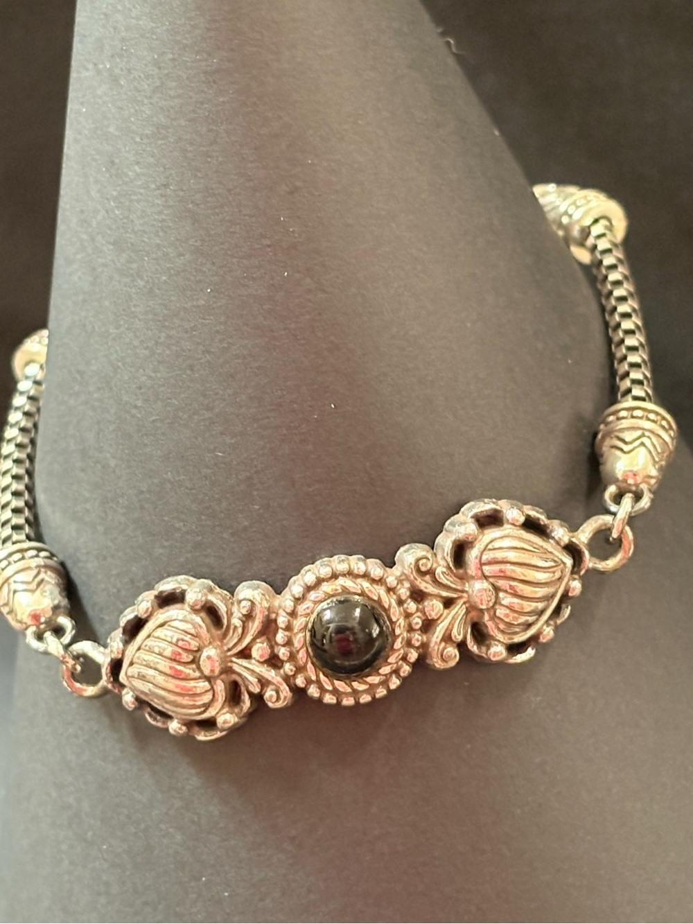 Brighton black bead bracelet